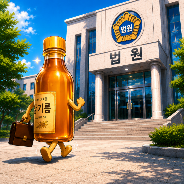 참기름이 법원에 간 이유는?
