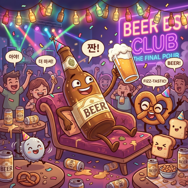 맥주가 숨을 거두면서, 마지막으로 남긴말을 뭐라고 할까요??