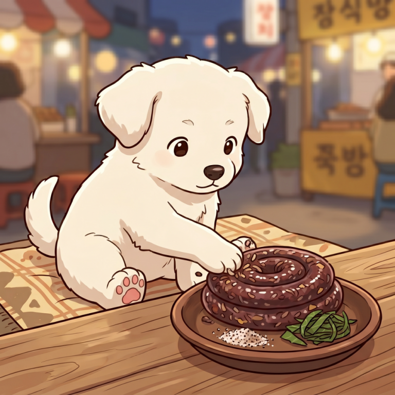 순대를 쿡쿡 누르면 뭐가 될까??